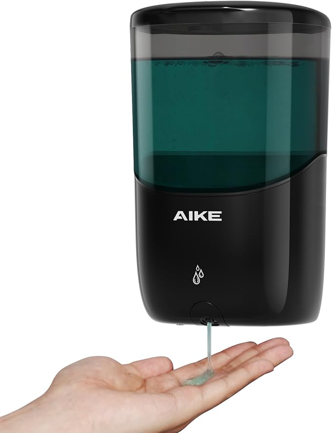 AIKE Liquid Automatic Wall Mount Soap Dispenser, Battery Operated Model AK1216 by AIKE