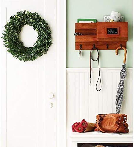 Preserved Boxwood Wreath, 11 Inches, Green Wreath for All Seasons Indoor Use ...