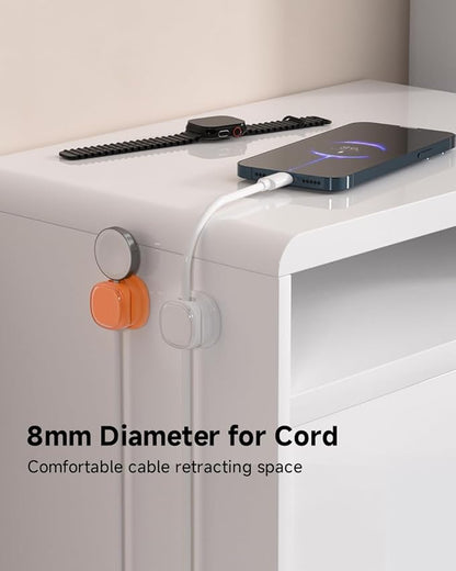 9 Pack Cord Organizer, Spring Cable Management, Adhesive Cute Cable Holder Clips - Image 5