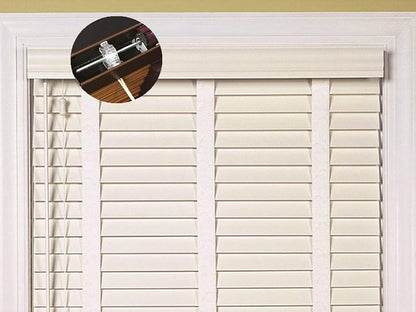 2pcs Low Profile Wand Tilter Mechanism with 7/32" Hexagon Shaped Gear Hook Connection for Low Rail Horizontal Wood and Faux Wood Blinds headrail
