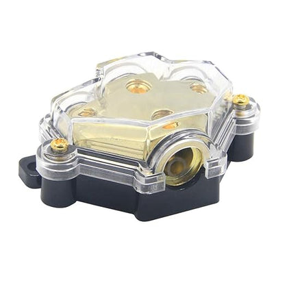 RKURCK 3 Way Power Distribution Block, 0/2/4 AWG Gauge in, 4/8 Gauge Out - Image 3