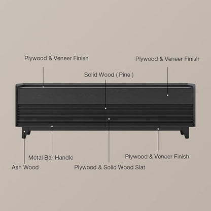 POVISON Fully-Assembled Mid Century Modern TV Stand - Image 7