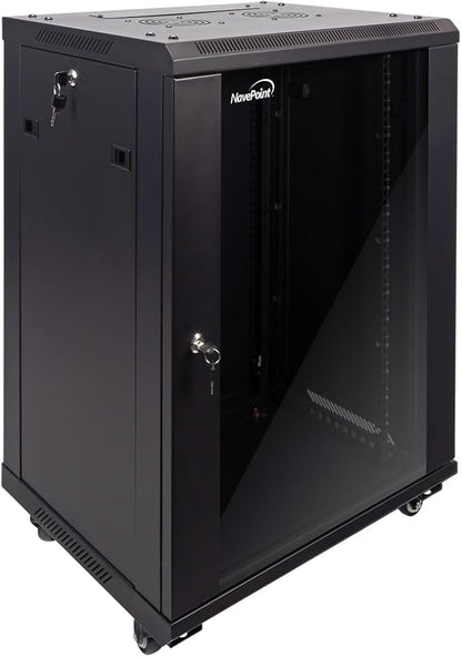 NavePoint 15U Server Cabinet Wall Mount Rack Enclosure - Image 5