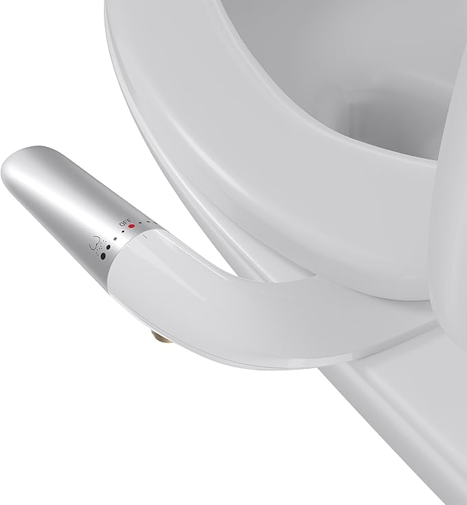 Hansrapo Left-Hand Bidet Attachment – Non-Electric, Ultra-Slim Toilet Bidet by Unknown