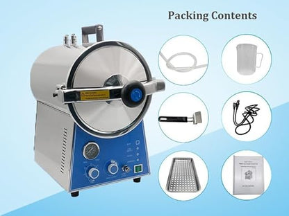 24L Automatic Portable Electric Heating Lab Autoclave Steam Sterilizer - Image 7