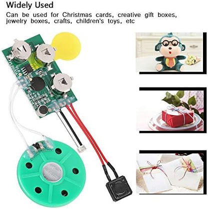 fosa DIY Greeting Card Chip, 60 Seconds Music Sound Audio Voice Recording - Image 2