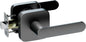 ULTRALOQ Passage Lever Door Handle, Reversible Black Front Door Handle No Lock by ULTRALOQOfficialStore