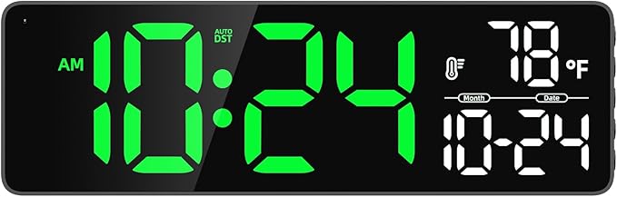 Large LED Digital Wall Clock by DigitalClocks