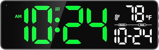 Large LED Digital Wall Clock by DigitalClocks