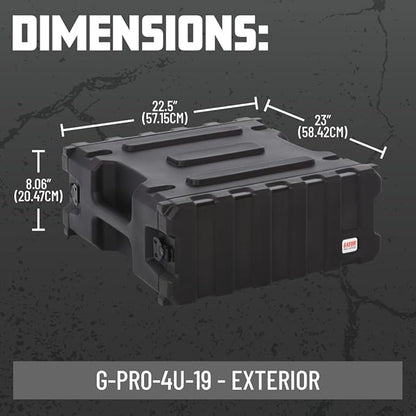 Gator Cases Pro Series Rotationally Molded 4U Rack Case - Image 7