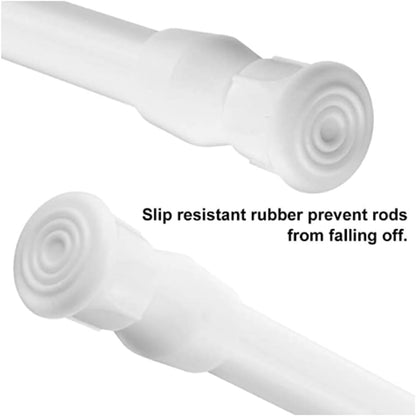 Tension Rods 28 to 48 Inches 8 Pack,Tension Curtain Rod,Spring Tension Rods,Adjustable Extension Spring Rods Closet Rod for Windows,Kitchen, Bathroom,Cupboard,Wardrobe