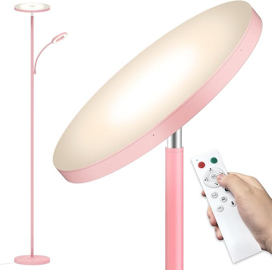 marctronic Pink Floor Lamp, 42W 4000LM Super Bright LED Room Lamp by Marctronic