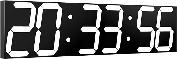 CHKOSDA Digital Wall Clock, Oversize Led Digital Clock by CHKOSDA