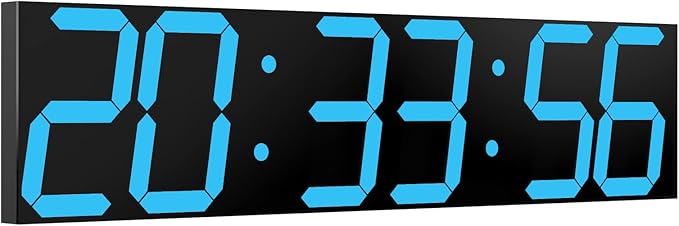 CHKOSDA Digital Wall Clock, Oversize Led Digital Clock Large Display by CHKOSDA