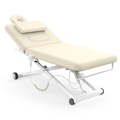 Electric Massage Table, Electric Lift Motor Height adjustable and Manual by Brandpouseayar