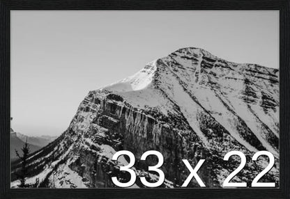 Frame It Easy 33 x 22 Black Grain Wood Frame by FrameItEasy