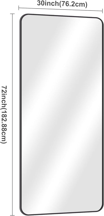 72" x 30"Bathroom Mirror, Matte Black Wall Mirror - Image 5