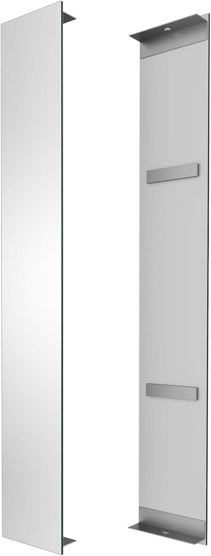 Side Mirrored Kits, 4'' W x 26'' H Decorative Side Mirrors Set of 2 for 26-Inch-Height Beveled Lighted Mirror Cabinet Surface-Mounting-Use Only (for Model-Anglora)