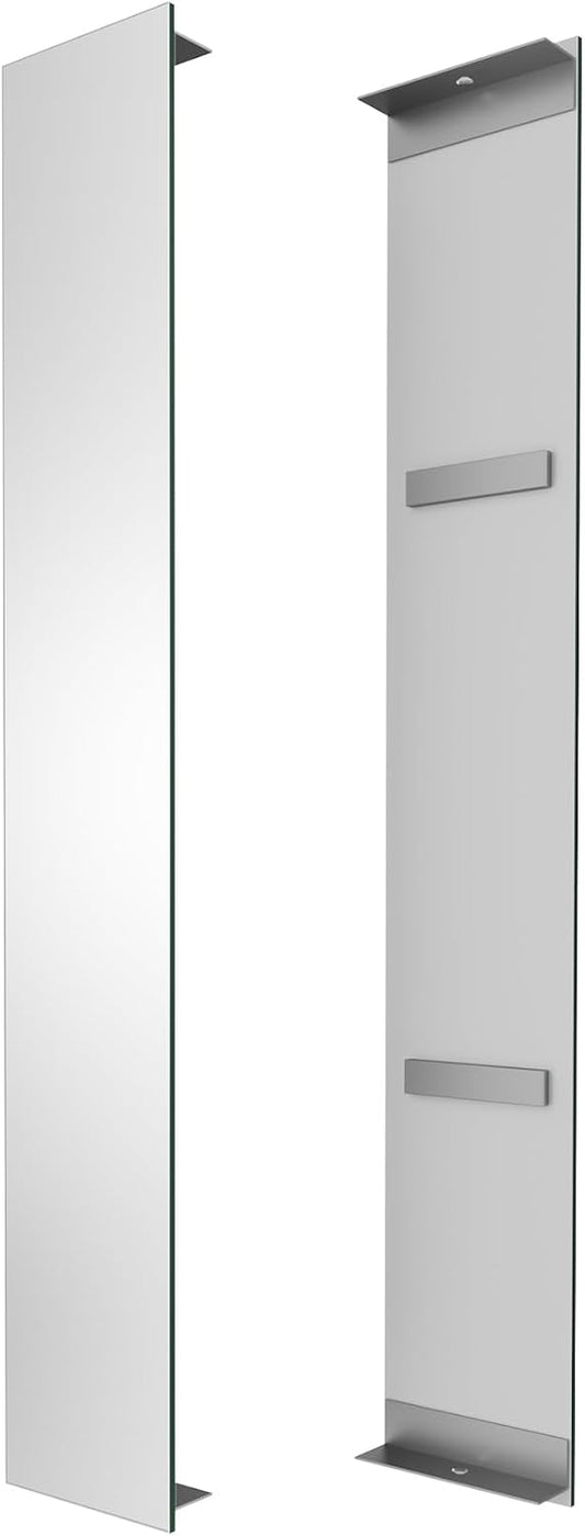 Side Mirrored Kits, 4'' W x 26'' H Decorative Side Mirrors Set of 2 for 26-Inch-Height Beveled Lighted Mirror Cabinet Surface-Mounting-Use Only (for Model-Anglora)