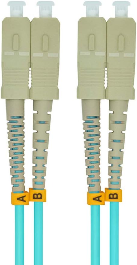 Jeirdus 5Meters 16ft SC to SC Duplex 50/125 10G OM3 Multi-Mode Fiber Optic - Image 2