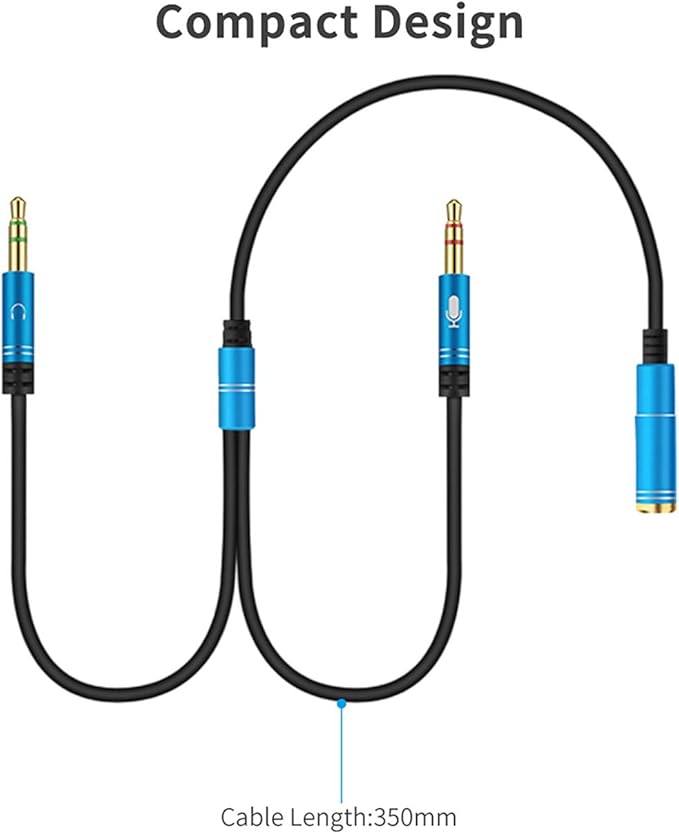 CANFON Headphone Splitter for Computer 3.5mm Female to 2 Dual 3.5mm Male - Image 5