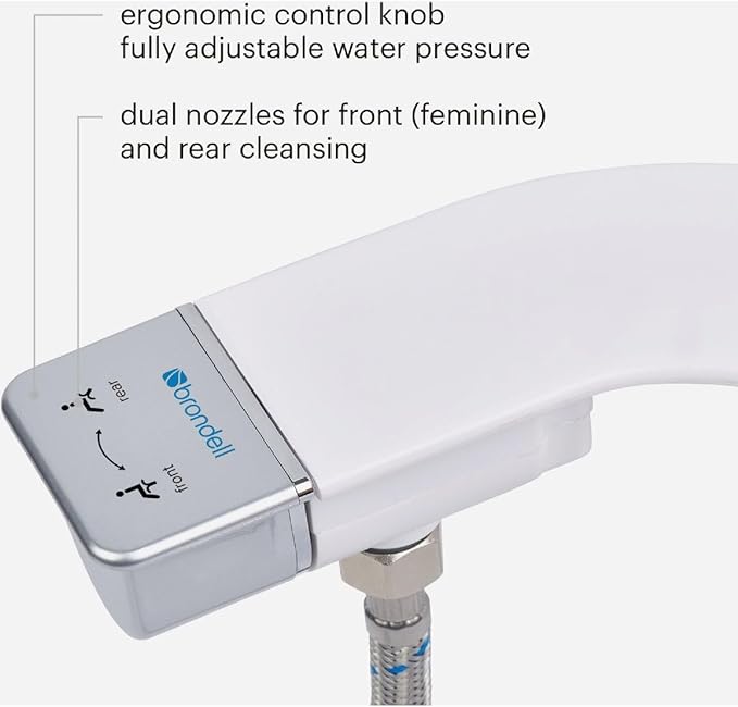 Brondell Bidet Attachment for Toilet SS-250 SimpleSpa Fresh Water Spray - Image 7