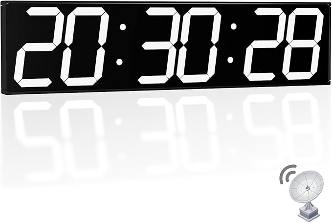 CHKOSDA 28.4'Large Digital Wall Clock, Automic Digital Clock by CHKOSDA