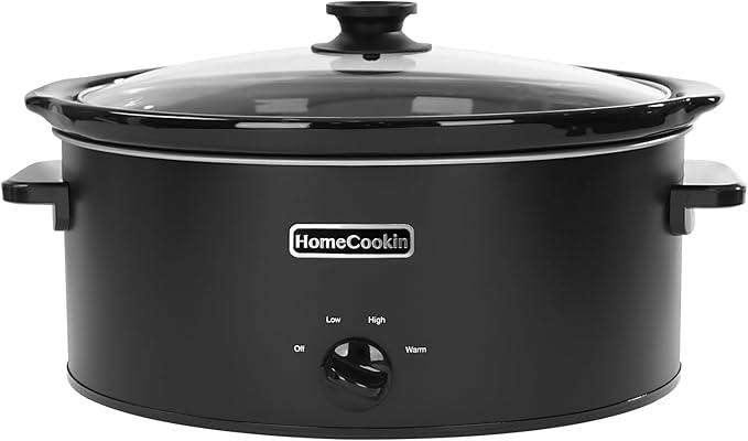 HOMECOOKIN 7 Quart Slow Cooker Oval Manual Pot Food Warmer by HOMECOOKIN