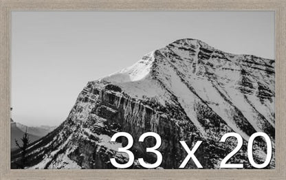Frame It Easy 33 x 20 Rustic Gray Wood Frame by FrameItEasy