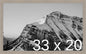 Frame It Easy 33 x 20 Rustic Gray Wood Frame by FrameItEasy