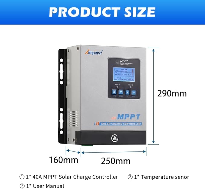 60amp MPPT Solar Charge Controller, 12v 24v 36v 48v auto Solar Battery Panel - Image 6