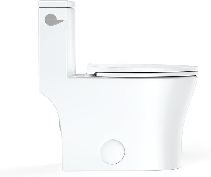 One-Piece Toilet for Bathroom, Comfort Height 16", Elongated - Image 6