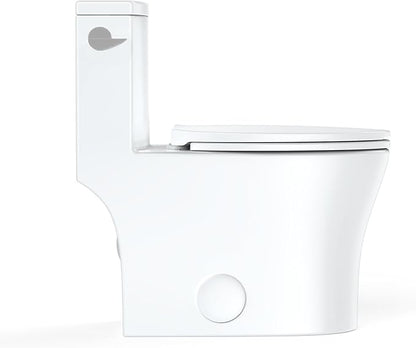 One-Piece Toilet for Bathroom, Comfort Height 16", Elongated - Image 6