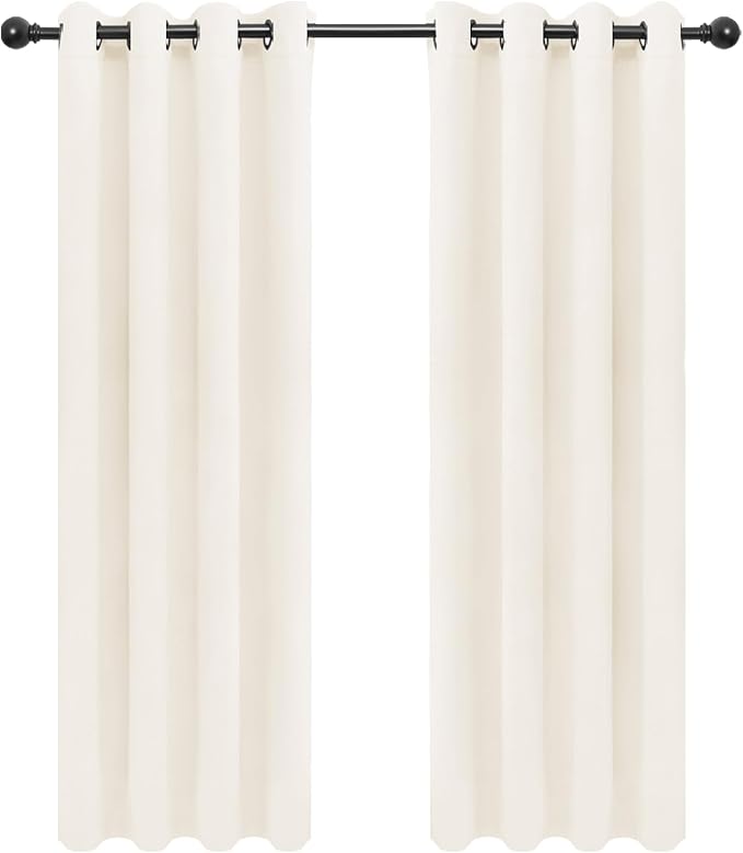 Easy-Going Curtains for Bedroom, Solid Thermal Insulated Grommet and Noise by Easy-Going