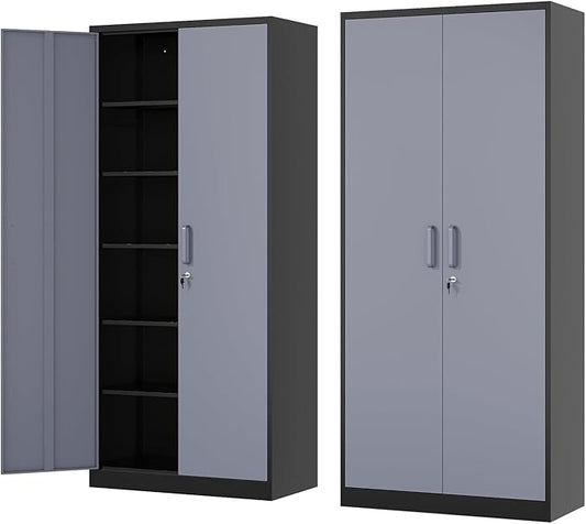 Metal Storage Cabinet-72” Tall Steel File Cabinets by Fesbos