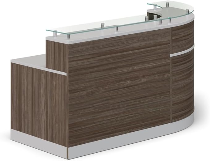 NBF L Shaped Modern Reception Desk by NBFSignatureSeries