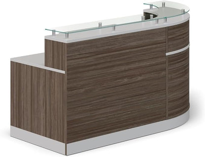 NBF L Shaped Modern Reception Desk by NBFSignatureSeries