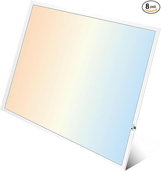 2X2 LED Flat Panel Light Emergency Battery Backup, 40W-3000K/4000K/5000K by LED+ENERGY+PLUS