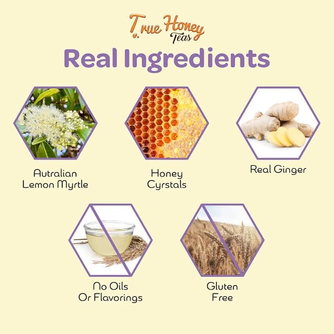 True Honey Lemon Ginger Tea Bags - Image 4