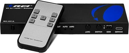 OREI 8K eARC HDMI 2.1 Switch 4x1, Switcher by OREI