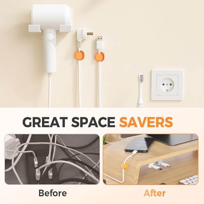 Magnetic Cord Organizer Holder, Upgrade Cord Holder - Image 4