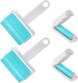 Washable Gel Lint Roller 4 Pack, Reusable Sticky Lint Roller Portable Dog Cat by NUOBUT