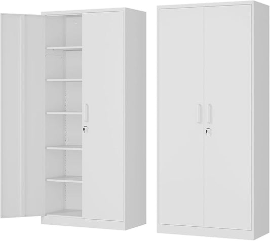 Metal Storage Cabinet-72” Tall Steel File Cabinets by Fesbos