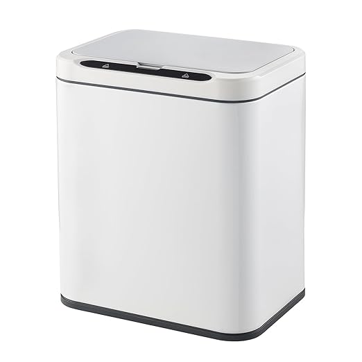 ELPHECO Stainless Steel Office Trash Can Motion Sensor Garbage Can Touchless by ELPHECOUSA