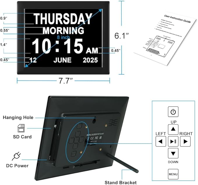 Jaihonda 8 Alarm Options Clock - Image 3