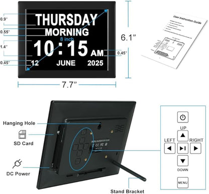 Jaihonda 8 Alarm Options Clock - Image 3