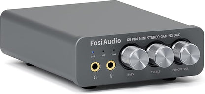 Fosi Audio K5 Pro Gaming DAC Headphone Amplifier Mini Hi-Fi Stereo by FosiAudio