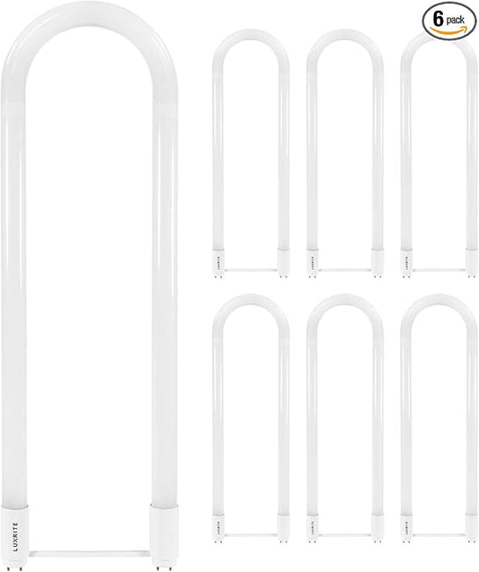LUXRITE U Bend LED Tube Light, T8 T12, 3000K Soft White, 2000 Lumens, by LUXRITE