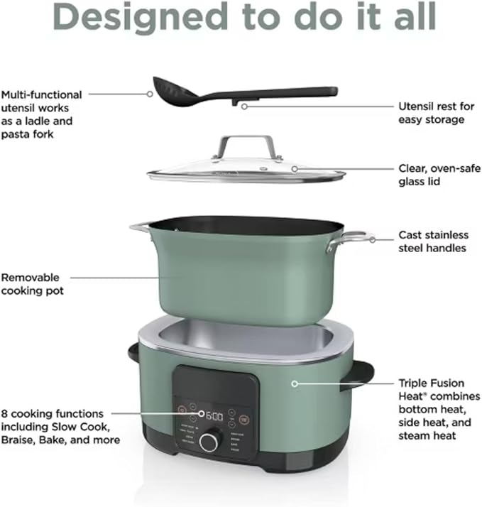 Ninja Foodi PossibleCooker PRO MC1000 8.5Qt Multicooker 8 in 1 Slow Cooker - Image 5