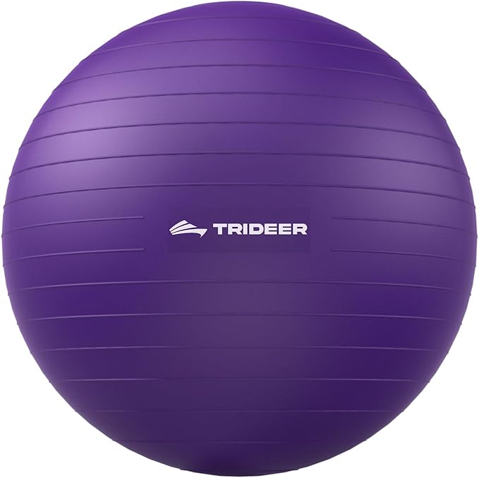Trideer Exercise Ball for Yoga, Pilates & Fitness – Stability Ball Equipment by Trideer